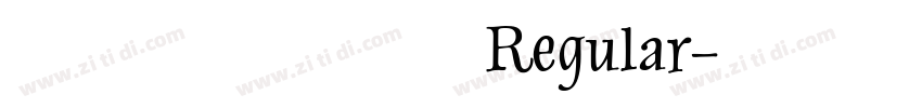 妙笔浩然格度体 Regular字体转换